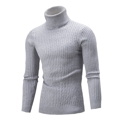 Herren Rollkragenpullover aus hochwertiger Strickware mit strukturiertem Design Echoarchiv