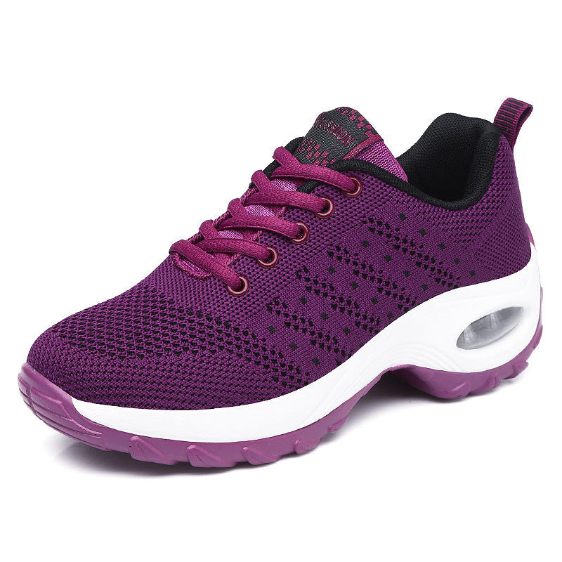 Damen nan leichter Mesh-Komfort-Sneaker mit integrierter Luftfederung, gepolsterter Fersenmanschette und federnder Wellenlaufsohle Echo Archiv