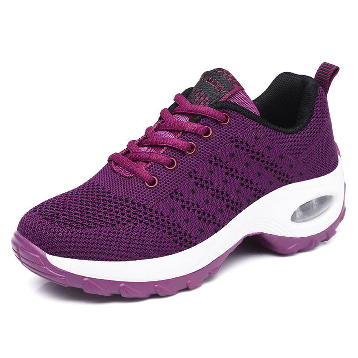 Damen nan leichter Mesh-Komfort-Sneaker mit integrierter Luftfederung, gepolsterter Fersenmanschette und federnder Wellenlaufsohle Echo Archiv