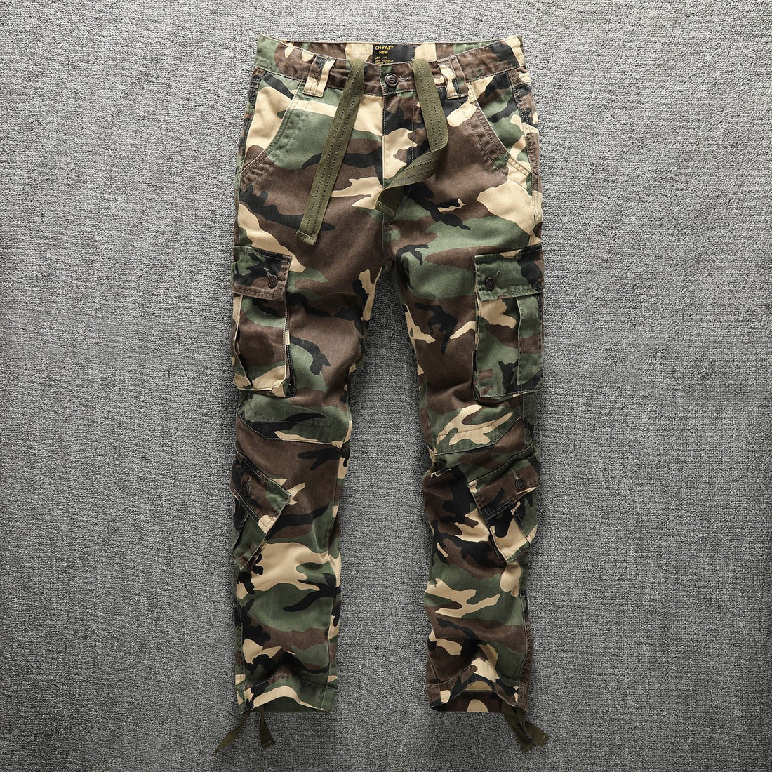 Herren Taktische Cargohose im Digital-Camouflage mit Tunnelzugbund und Mehrfach-Taschen Echoarchiv