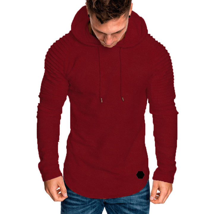 Herren Sportlicher Hoodie mit strukturiertem Schulterdesign Echoarchiv