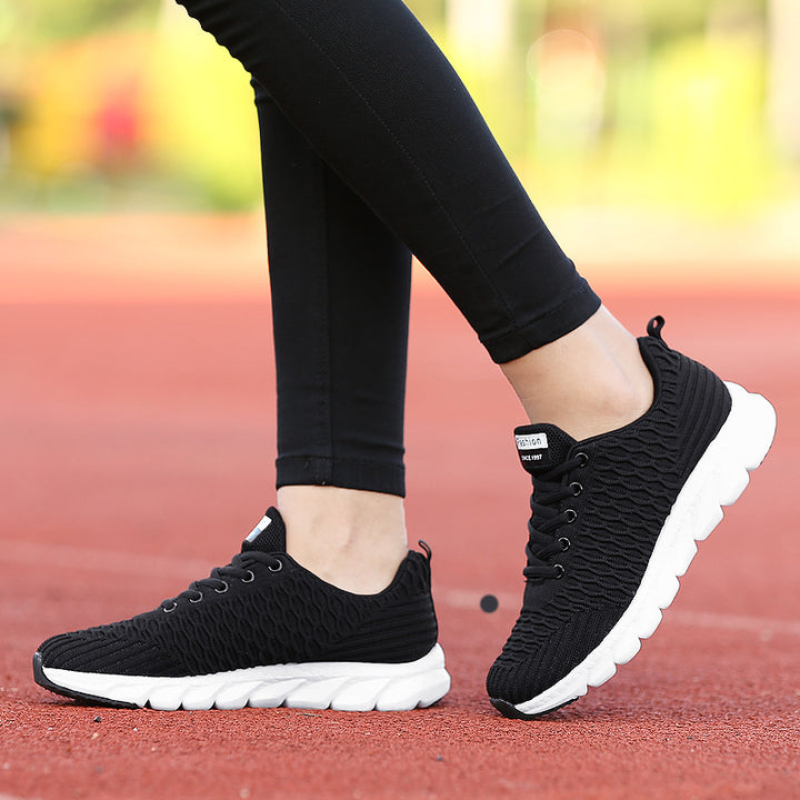 Damen nan leichte atmungsaktive Strick-Sneaker mit gepolstertem Komfort-Fußbett Echo Archiv