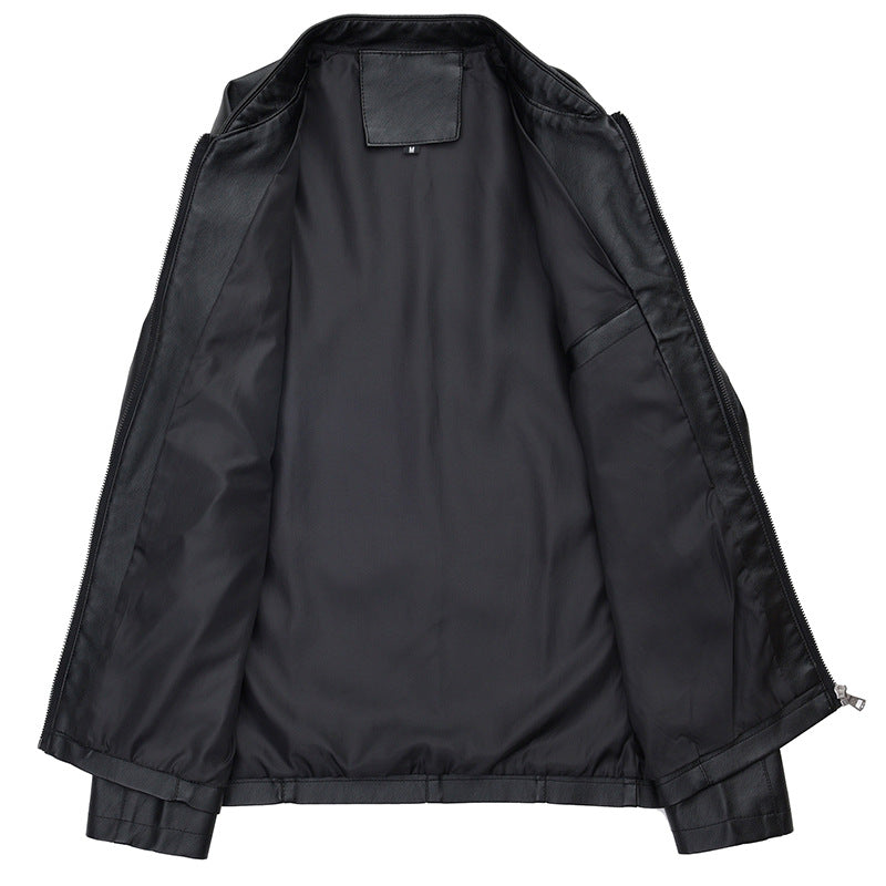 Herren elegante Kunstlederjacke mit modernem Schnitt Echoarchiv
