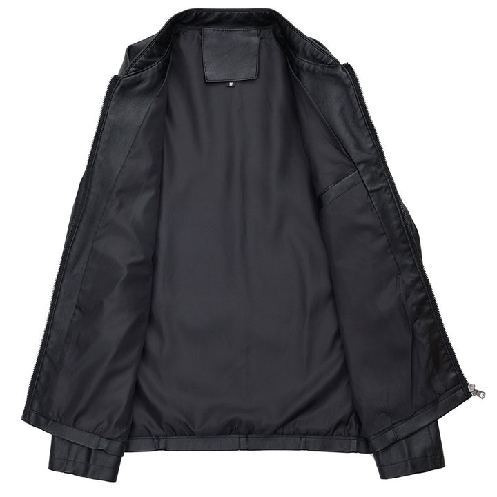 Herren elegante Kunstlederjacke mit modernem Schnitt Echoarchiv