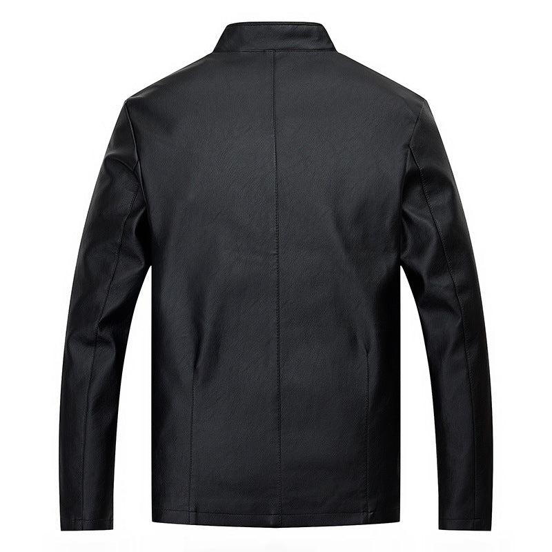 Herren elegante Kunstlederjacke mit modernem Schnitt Echoarchiv