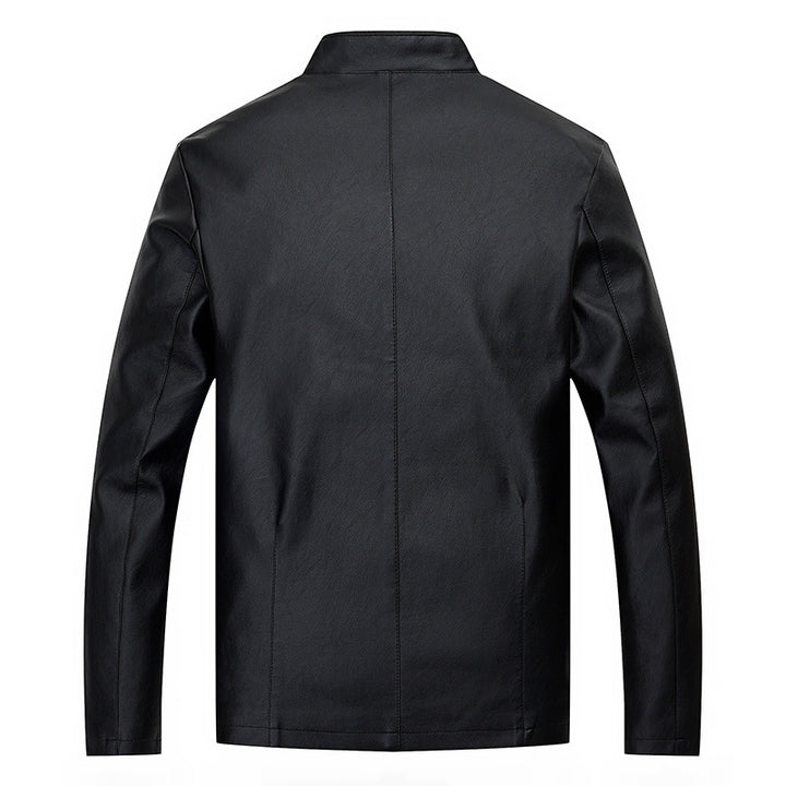 Herren elegante Kunstlederjacke mit modernem Schnitt Echoarchiv