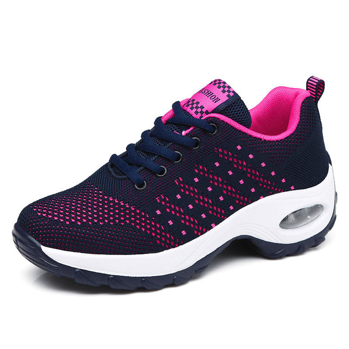 Damen nan leichter Mesh-Komfort-Sneaker mit integrierter Luftfederung, gepolsterter Fersenmanschette und federnder Wellenlaufsohle Echo Archiv