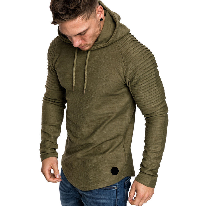 Herren Sportlicher Hoodie mit strukturiertem Schulterdesign Echoarchiv