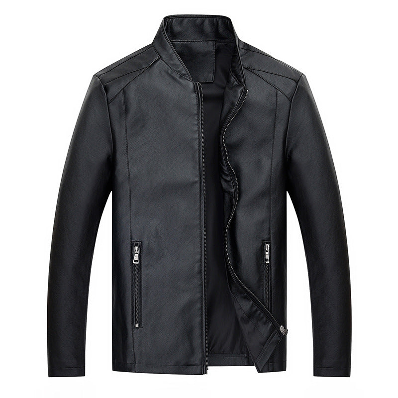 Herren elegante Kunstlederjacke mit modernem Schnitt Echoarchiv