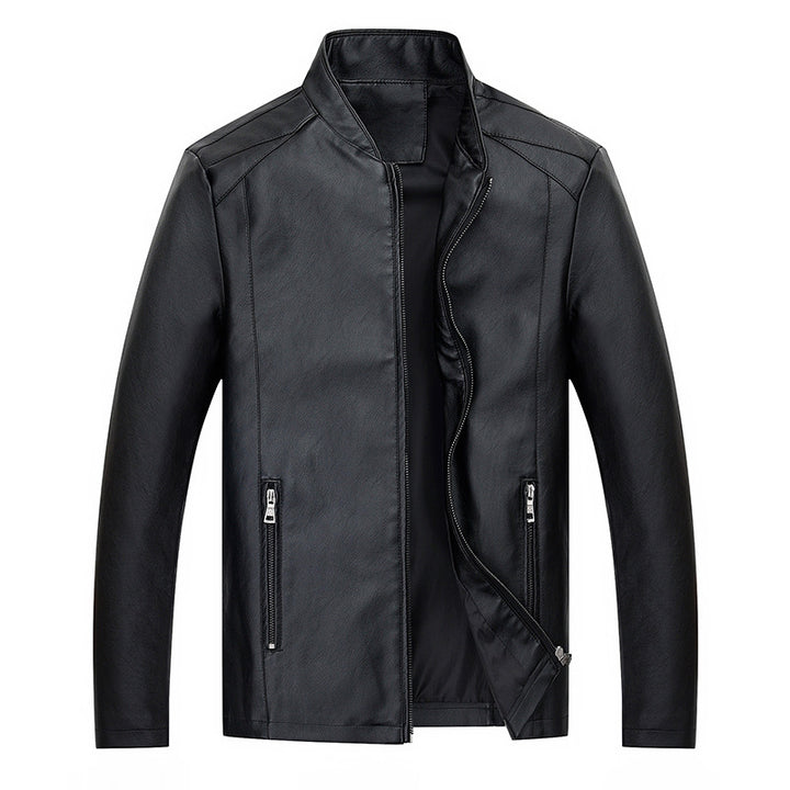 Herren elegante Kunstlederjacke mit modernem Schnitt Echoarchiv