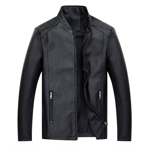 Herren elegante Kunstlederjacke mit modernem Schnitt Echoarchiv