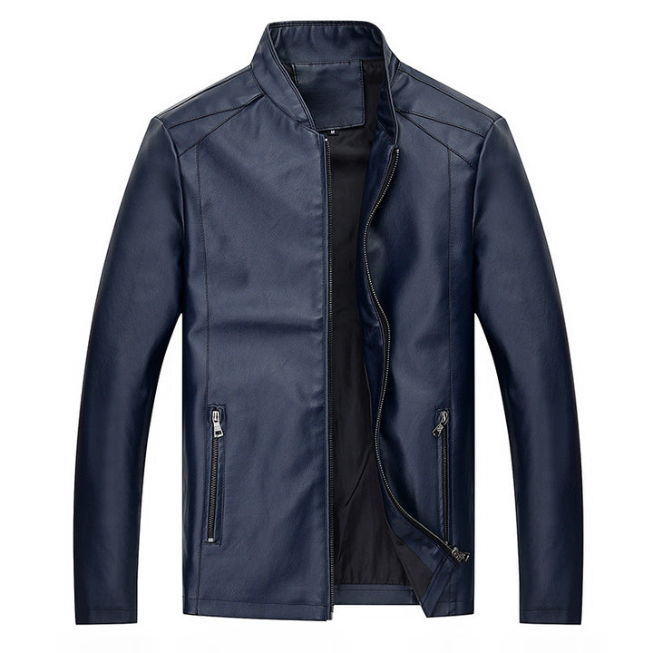 Herren elegante Kunstlederjacke mit modernem Schnitt Echoarchiv