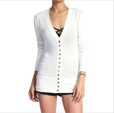 Damen nan Feinstrick-Cardigan mit dekorativen Metallknöpfen und schmaler Silhouette Echo Archiv