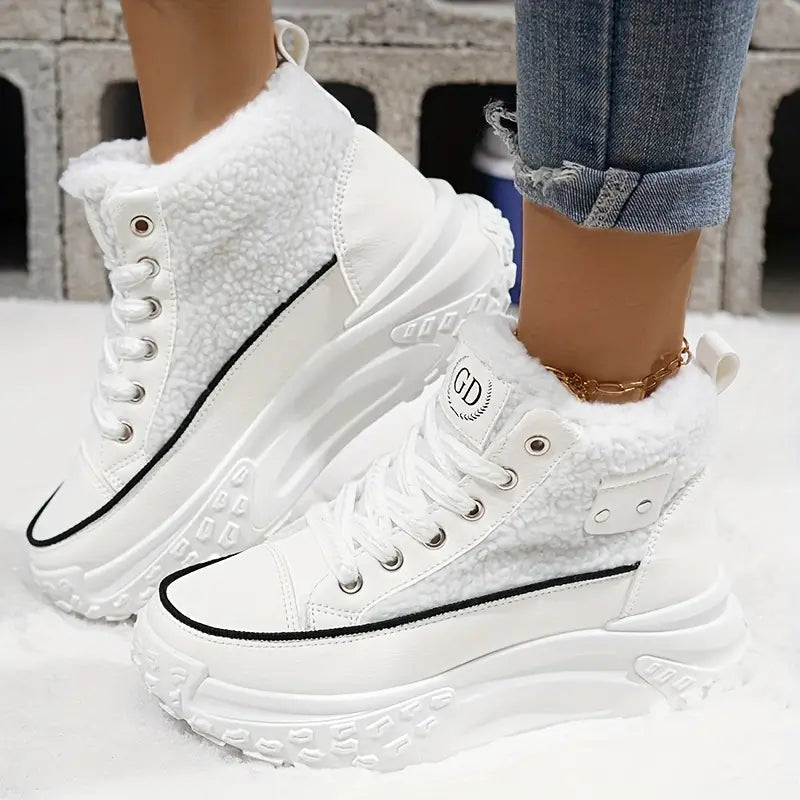 Damen Fleecegefütterte Winter Schneestiefel | Echoarchiv