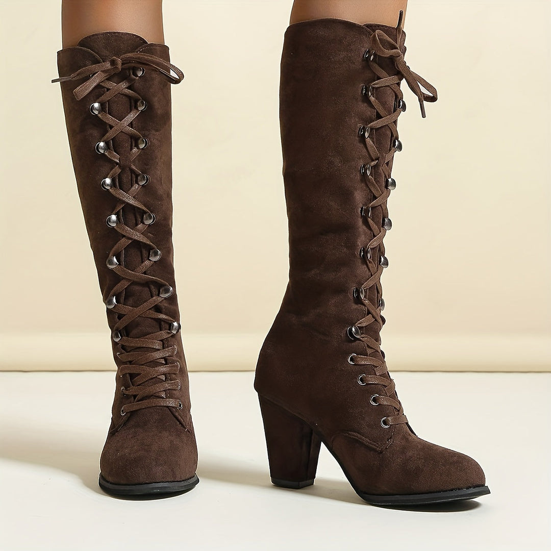kniehohe, bequeme lange Winterstiefel für Damen – Lioré