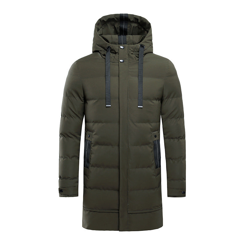 Herren isolierte Outdoor-Jacke mit verstellbarer Kapuze und funktionalen Taschen Echoarchiv