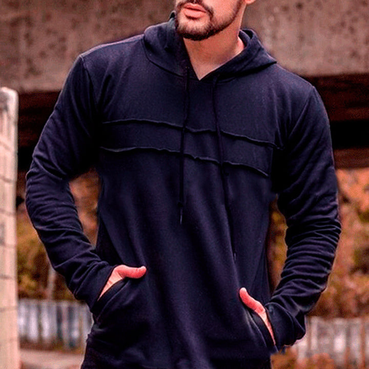 Herren Sportlicher Kapuzenpullover mit innovativem Design und praktischen Taschen Echoarchiv