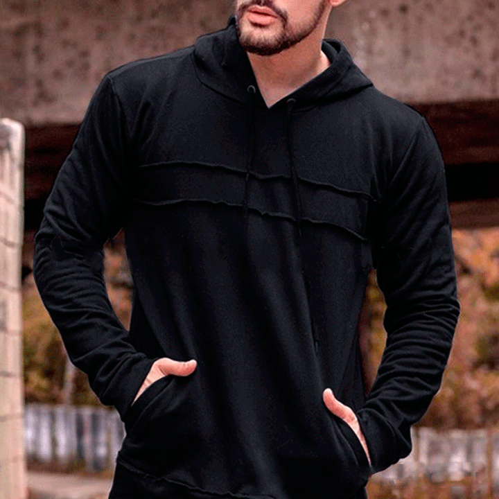 Herren Sportlicher Kapuzenpullover mit innovativem Design und praktischen Taschen Echoarchiv