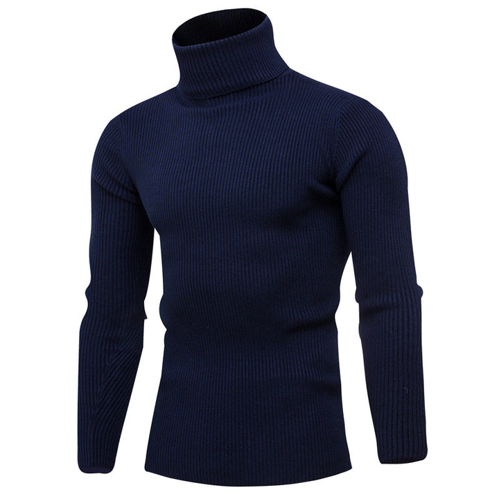 Herren eleganter Rollkragenpullover aus weichem Strick Echoarchiv