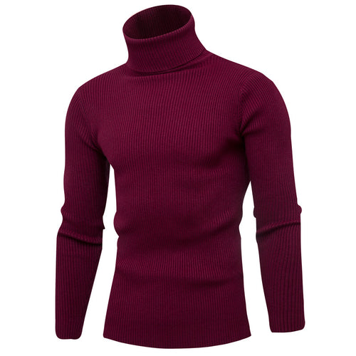 Herren eleganter Rollkragenpullover aus weichem Strick Echoarchiv