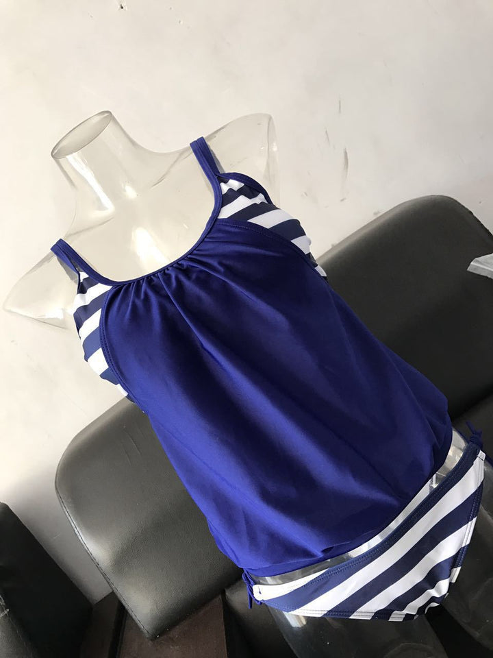 Damen Tankini mit verstellbaren Trägern und Übergroßem Schnitt Echo Archiv