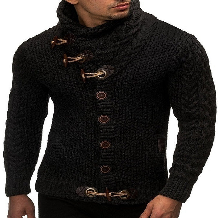 Herren Strickjacke mit asymmetrischem Kragen Echoarchiv