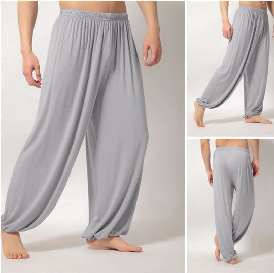 Herren nan weite Haremhose aus fließendem Viskosemix mit elastischem Komfortbund und Ballonbeinen Echo Archiv