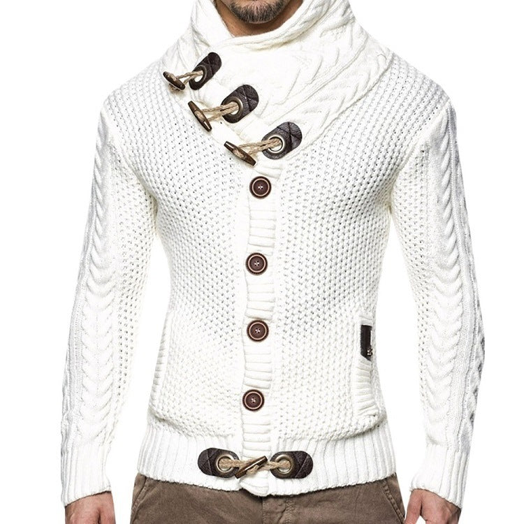 Herren Strickjacke mit asymmetrischem Kragen Echoarchiv