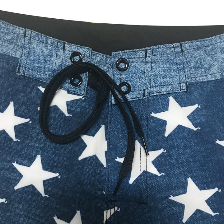 Herren Badeshorts mit modernem Sternen-Design und vielseitiger Funktionalität Echoarchiv