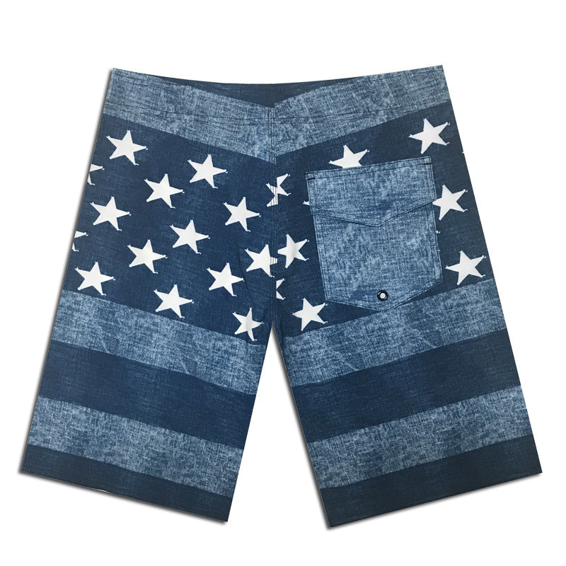 Herren Badeshorts mit modernem Sternen-Design und vielseitiger Funktionalität Echoarchiv