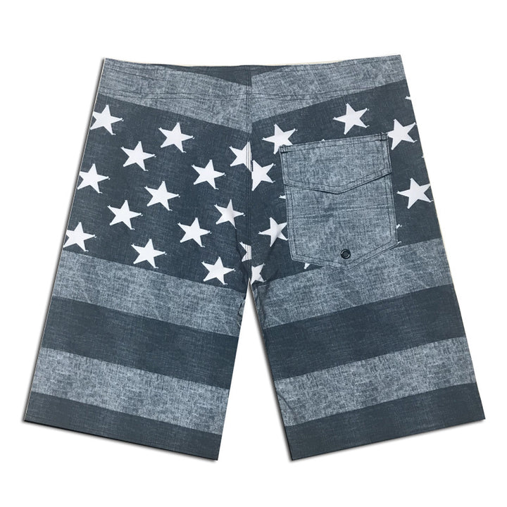 Herren Surf-Shorts im Vintage-Streifen-Look Echoarchiv