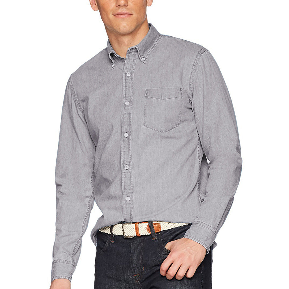 Herren Casual Jeanshemd Echoarchiv