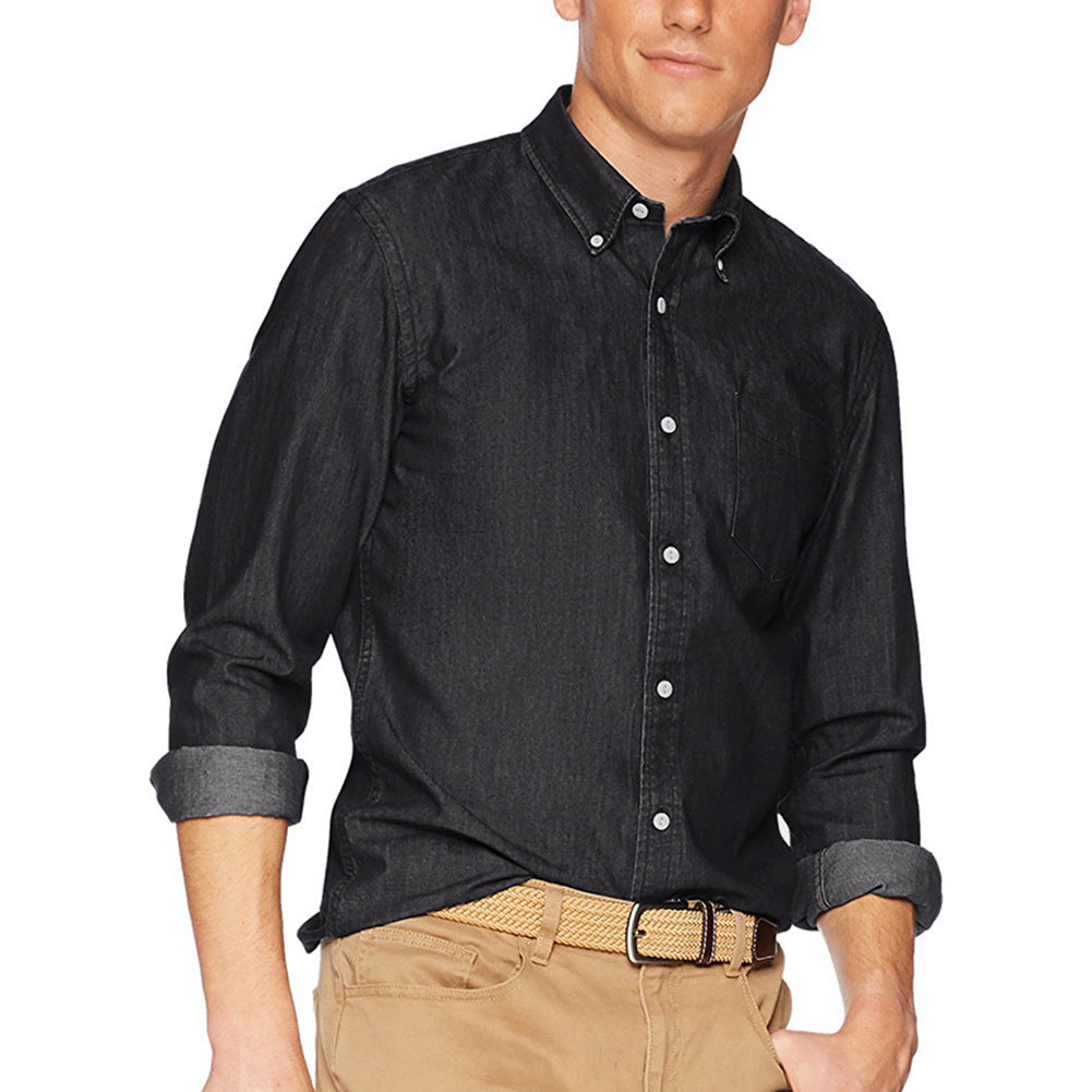 Herren Casual Jeanshemd Echoarchiv