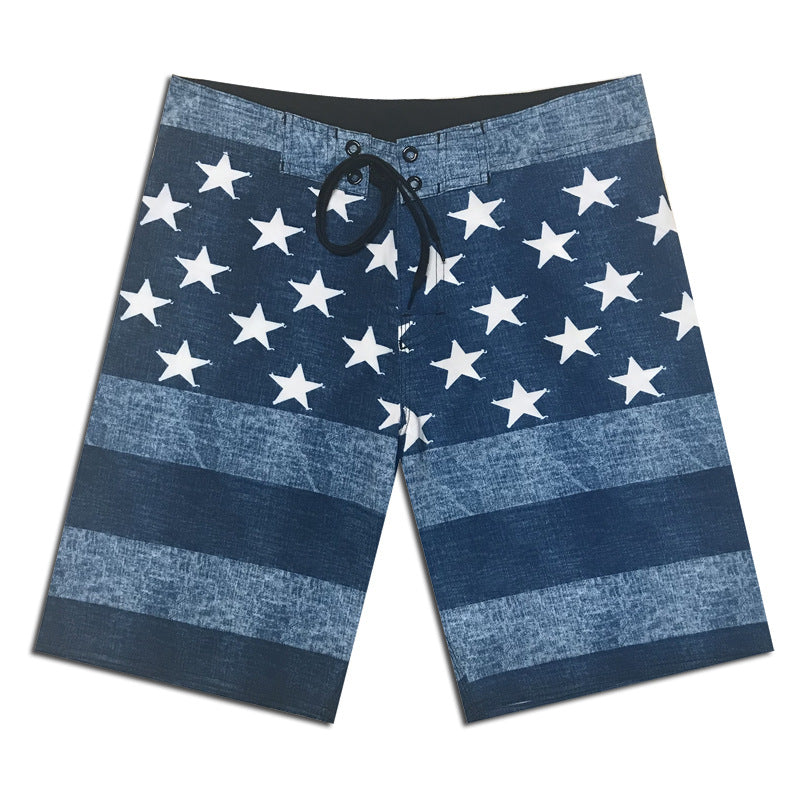 Herren Badeshorts mit modernem Sternen-Design und vielseitiger Funktionalität Echoarchiv