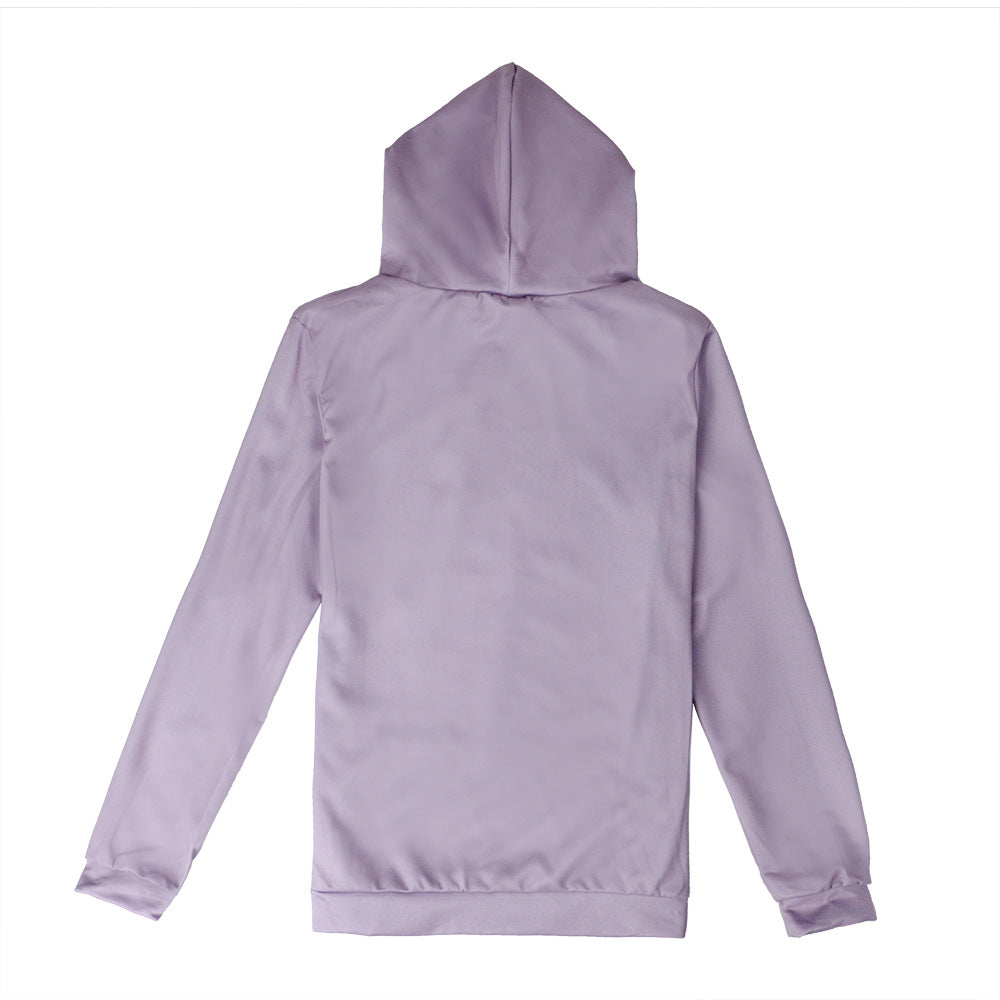 Unisex Kapuzenpullover mit großflächigem Cartoon-Print, tropfender Grafik & Kängurutasche – Auréline