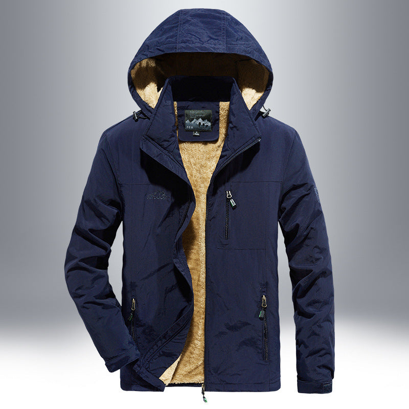 Herren wetterfeste Outdoor-Jacke mit warmem Innenfutter Echoarchiv