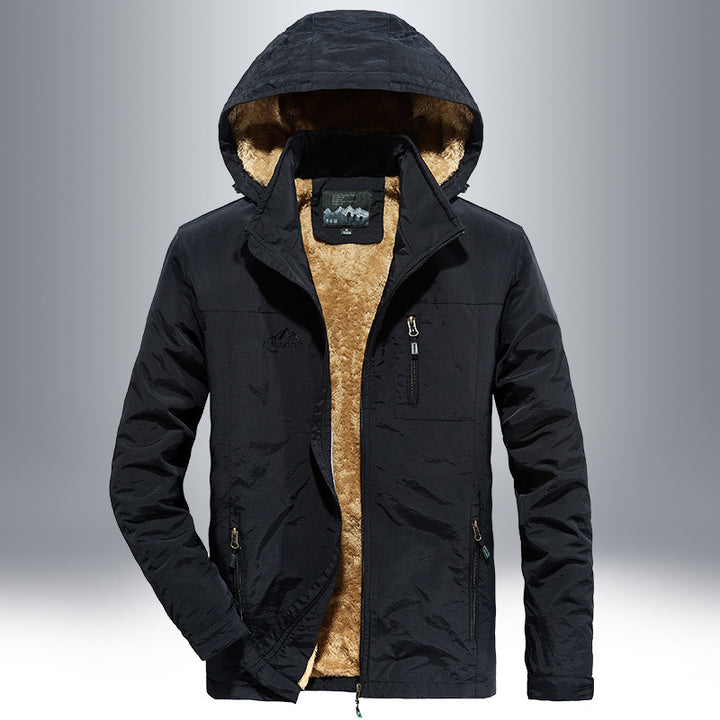Herren wetterfeste Outdoor-Jacke mit warmem Innenfutter Echoarchiv