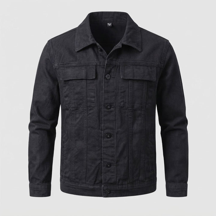 Herren Baumwoll-Utility-Jacke im Trucker-Schnitt mit Brustklappen und gerader Passform Echo Archiv