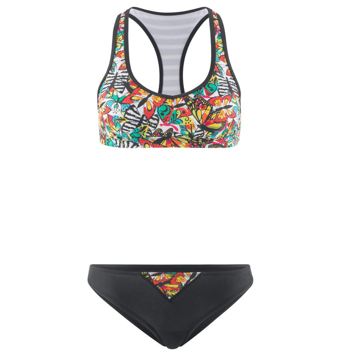 Damen Sport-Bikini mit buntem Muster und funktionalem Schnitt Echo Archiv
