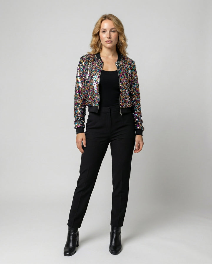 Damen Bomberjacke mit Pailletten | Echoarchiv