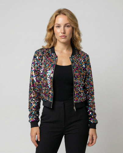 Damen Bomberjacke mit Pailletten | Echoarchiv
