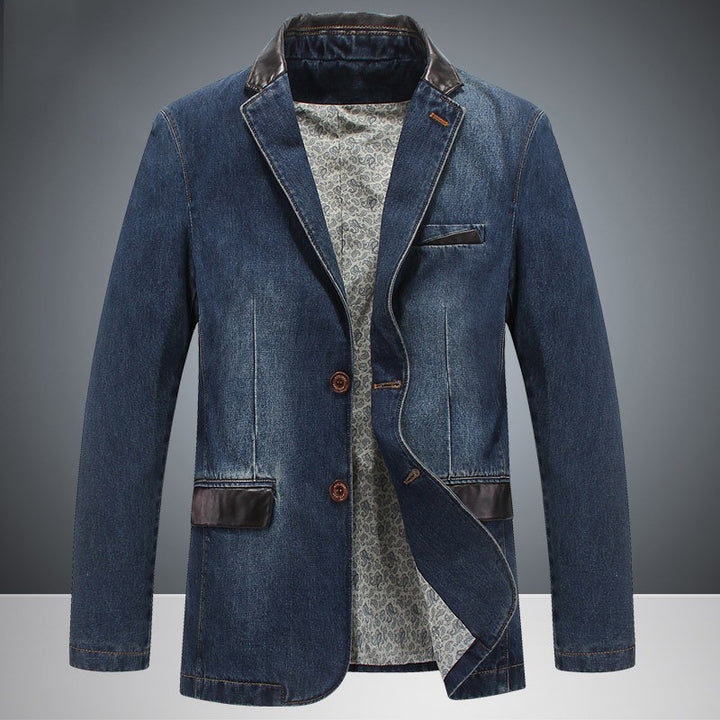 Herren Modischer Denim Blazer Echo Archiv