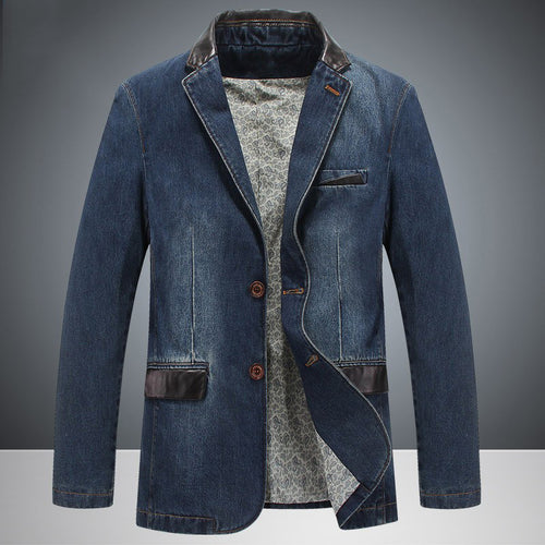 Herren Modischer Denim Blazer Echo Archiv