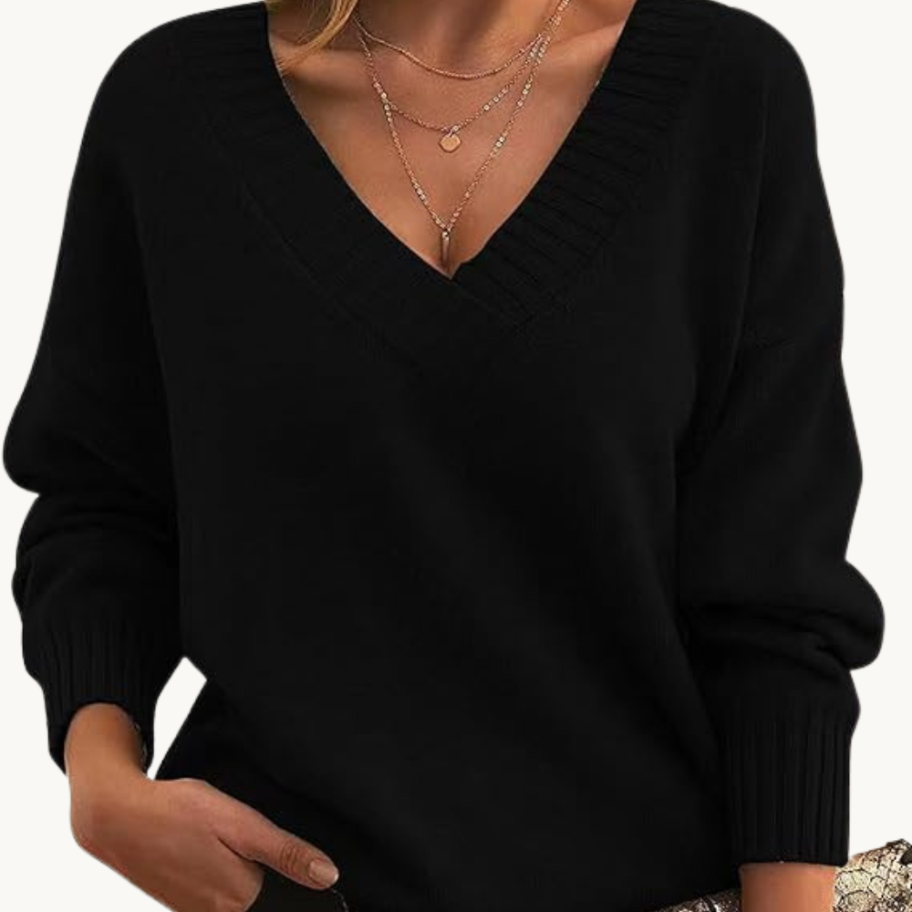 Echoarchiv |Pullover mit V-Ausschnitt für Frauen