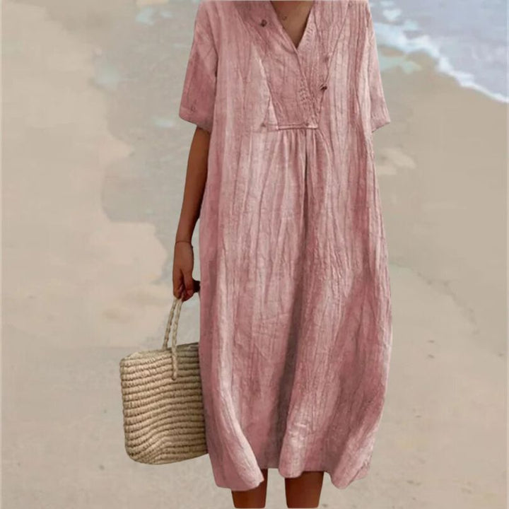 Echoarchiv | Bequeme Kleid Aus Leinen
