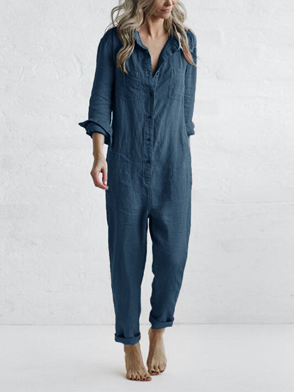 Echoarchiv | Sydney Langärmeliger Jumpsuit