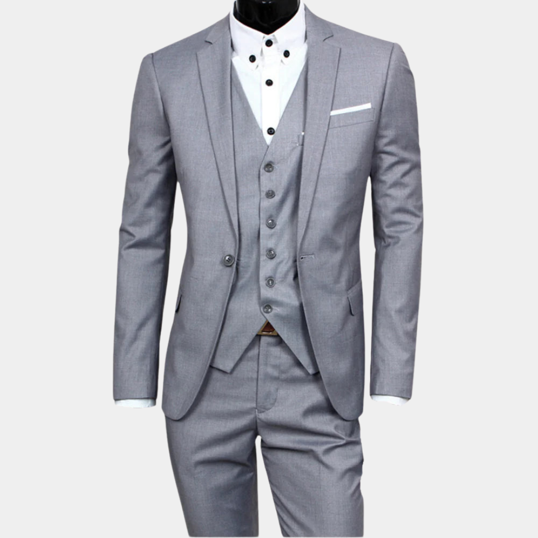 Echoarchiv | Herren Business Anzug 3-teilig – Sakko, Weste & Hose