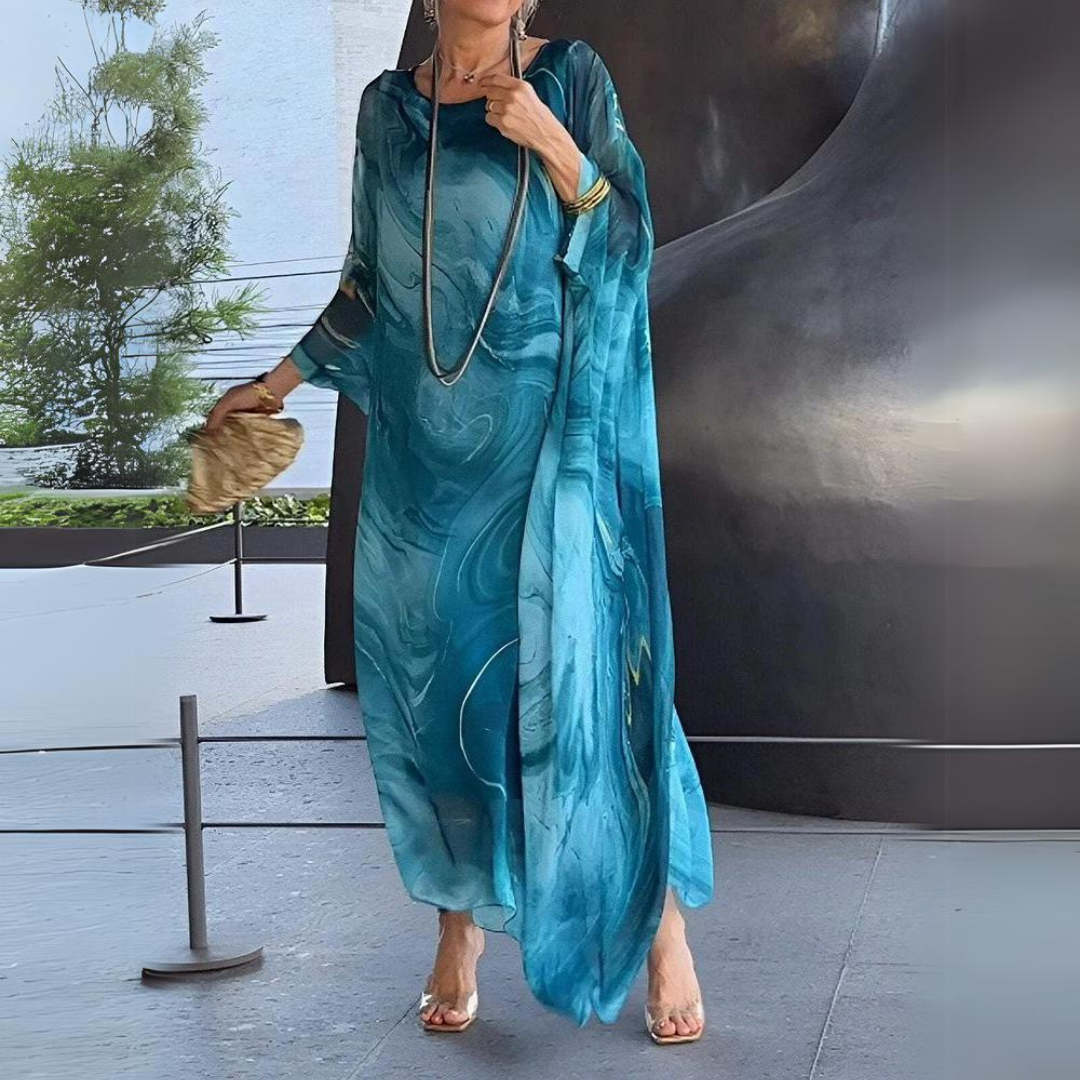 Echoarchiv | Elegantes Seiden Chiffon Kleid