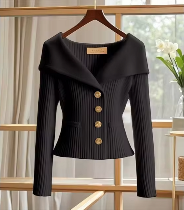 Strickjacke Damen Kurz Cardigan für Übergangsjahre – Veloura