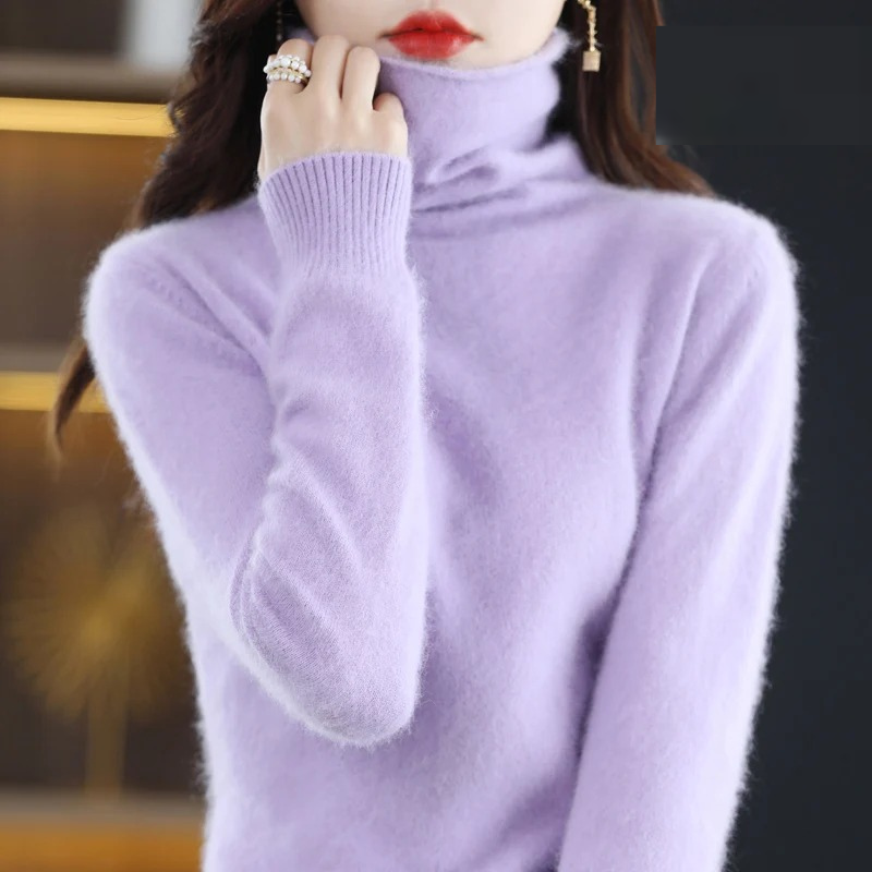 Echoarchiv | Pullover Damen Weicher Rollkragenpullover, Warm & Luxuriöses Design
